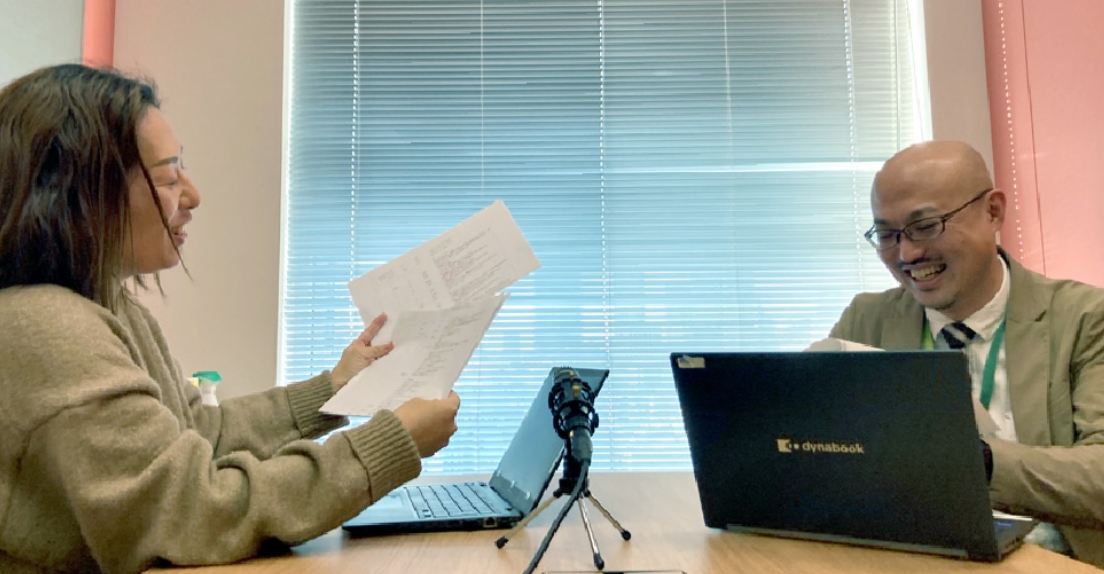 Internal radio broadcast in action