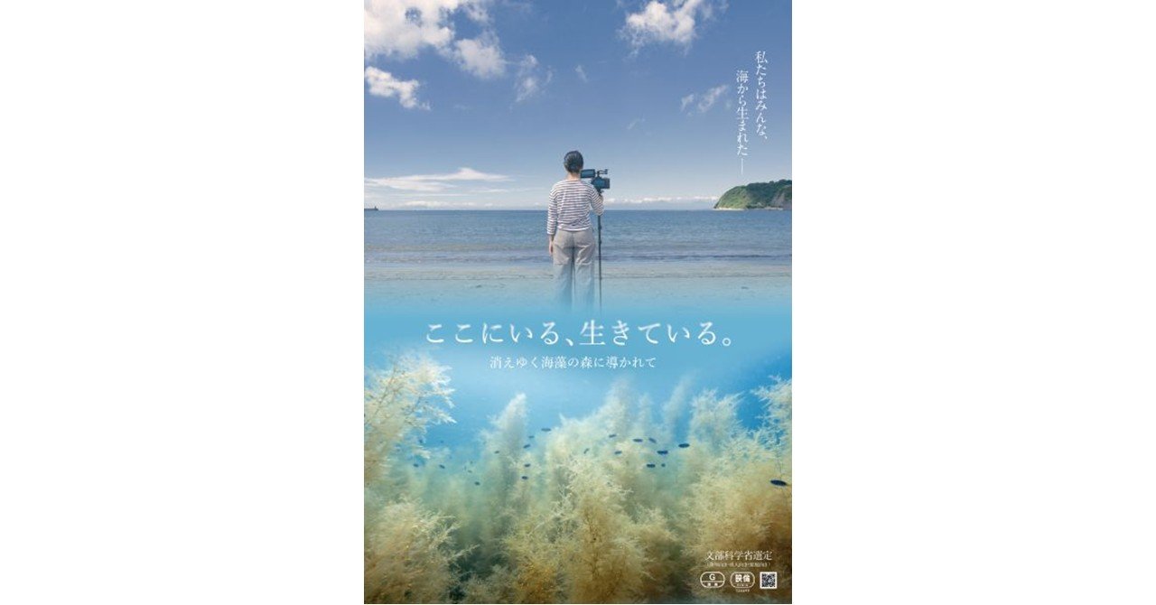 気候変動について考えるドキュメンタリー映画「ここにいる、生きている。～消えゆく海藻の森に導かれて～」7月21日（月・祝）「海の日」にオンライン上映会を開催